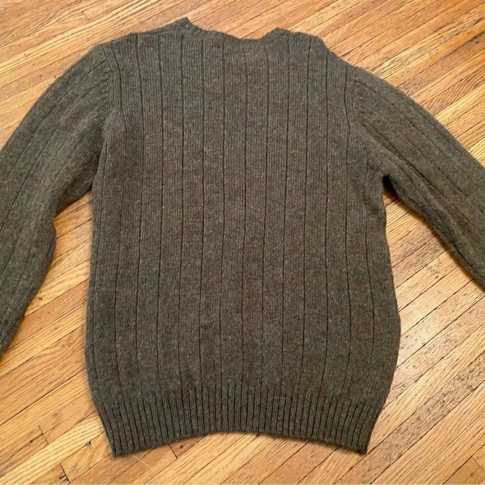 Cortefiel olive green mens sweater